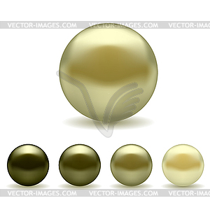 Pearl Set - royalty-free vector clipart