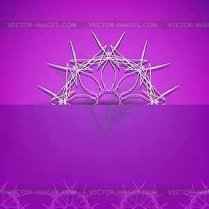 Abstract Ornamental Pattern on Pink Background - vector clip art