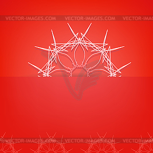 Red Geometric Pattern - vector clipart