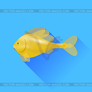 Gold Fish - vector clip art