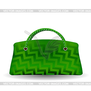 Green Handbag - vector clipart