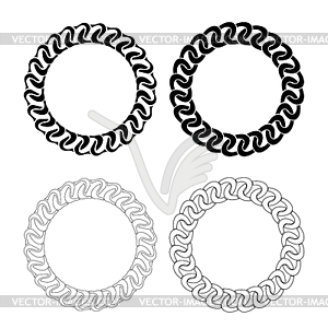 Circle Frames - vector clipart / vector image