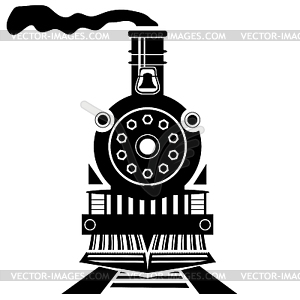 Old Train - vector clip art