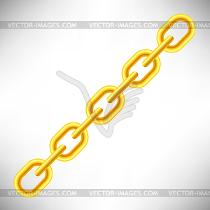 Yellow Chain - vector clipart