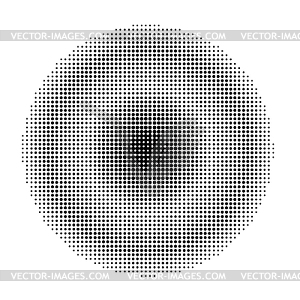 Круг в полутонах - клипарт в векторном формате