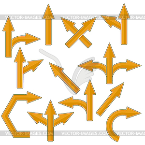 Orange Arrows - vector image