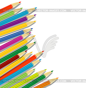 Varicoloured pencils - vector clipart