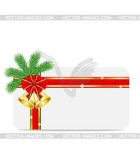 Christmas festive postal - vector image