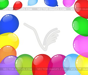 Background for design with bright air marbles - vector clip art