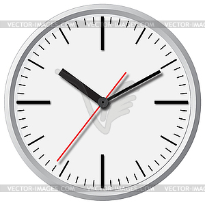 Wall mounted digital clock - vector clip art