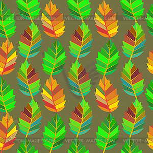 Background of leaves. Seamless  - vector clip art