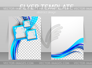 Flyer template - vector clipart