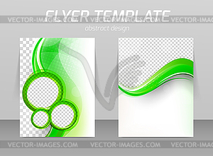 Flyer template - vector clip art