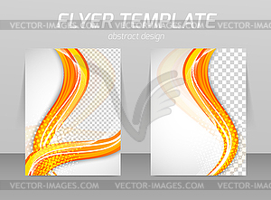 Флаер шаблон - рисунок в векторном формате
