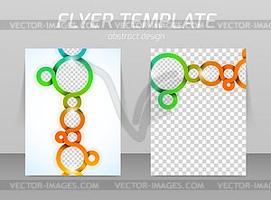 Flyer template - vector clipart