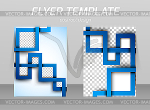 Flyer template - vector image