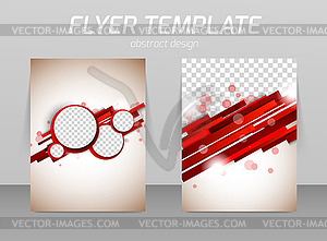 Abstract flyer template design - vector clipart / vector image