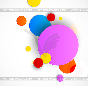 Colorful circles - vector clip art