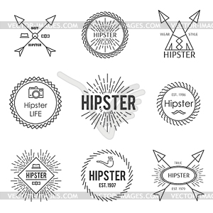 Set of emblem - vector clipart