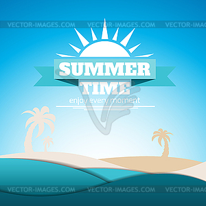 Summer poster - vector image