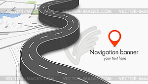 Navigation concept - vector image