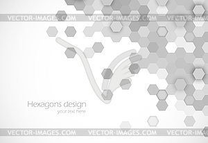 Hexagons background - vector clipart