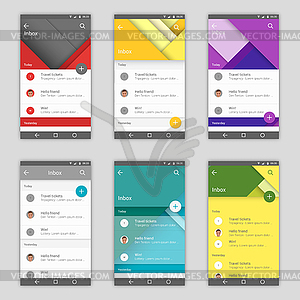 Set of user interfaces - vector image