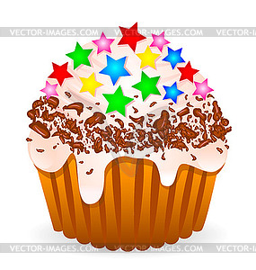 Delikate cake - vector image