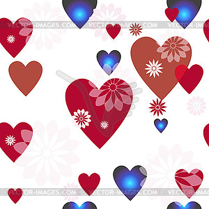 Seamless valentine pattern - vector clip art