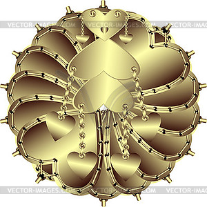 Creative gold - vector clip art