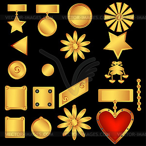 Set of decorative ornaments - vector clipart