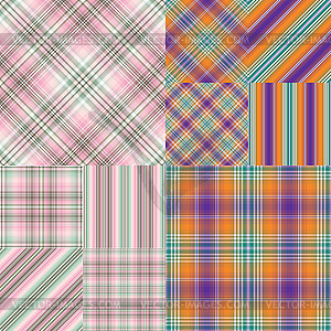 Set abstract striped seamless patterns. EPS 10 - vector clipart