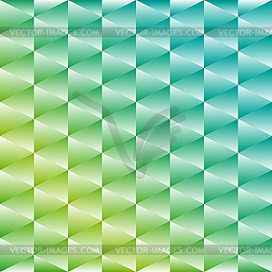 Elegant green pattern of colorful gradient triangle - vector clipart