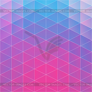 Elegant pattern of colorful gradient triangles in - stock vector clipart