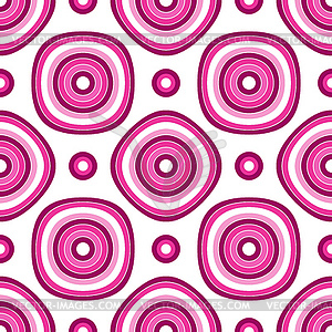 Seamless pattern geometric shapes of pink hues - vector image