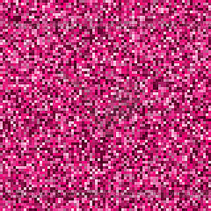 Seamless checkered glitter iridescent pink pattern - vector clip art