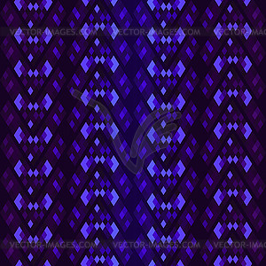 Seamless checkered iridescent blue-purple pattern - vector image