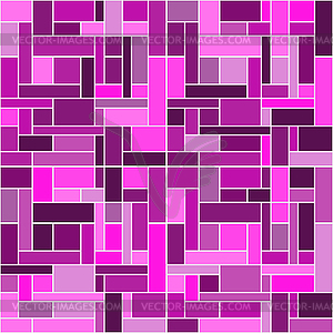 Seamless pattern of geometric shapes of pink hues - vector clipart / vector image