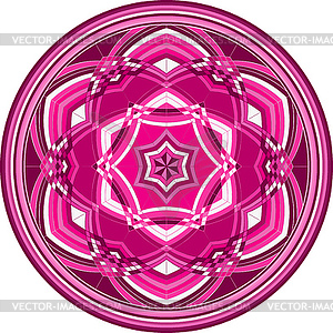 Geometric circular pattern - vector image