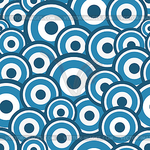 Seamless pattern with colorful blue circles - vector clip art