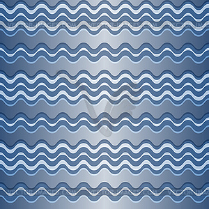 Seamless pattern with silvery waves - vector clip art