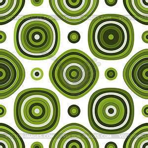Seamless pattern geometric shapes of green hues - vector image