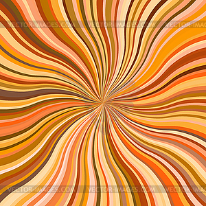 Vivid abstract background with wavy sunbeams - vector clip art