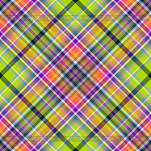 Seamless green-violet checkered pattern - vector image