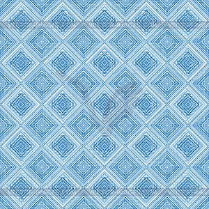 Seamless blue-white checkered pattern - vector image