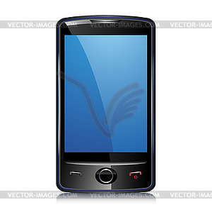 Touch screen smart phone - vector clip art