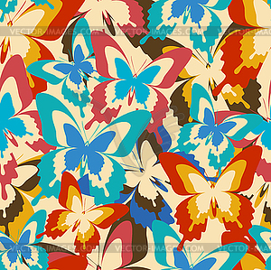 Vintage background seamless pattern with colorful - vector EPS clipart