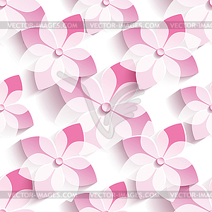 Background seamless pattern with stylized pink - vector clipart