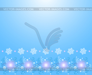Christmas background with snowflakes - vector clipart