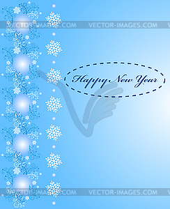 Christmas background with snowflakes - vector clipart